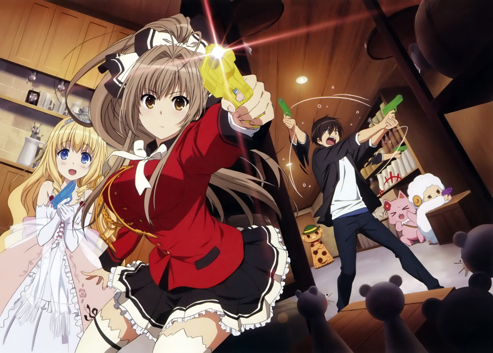 cosplay, anime, tegneserier, Amagi Brilliant Park, Sento Isuzu, Kanie Seiya, Fleuranza Latifa, Moffle Amagi Brilliant Park, Macaron Amagi Brilliant Park, tøj, kostume, mangaka