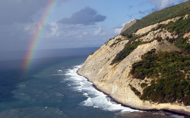 paysage, mer, baie, rive, ciel, plage paysage, mer, baie, rive, ciel, plage