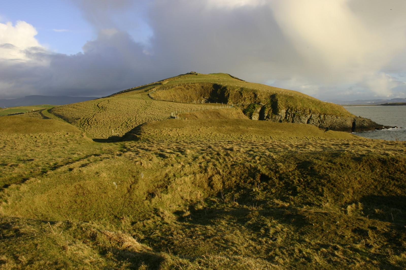 Wallpaper hills, hill, grass, grassland, farmland, green, Ireland