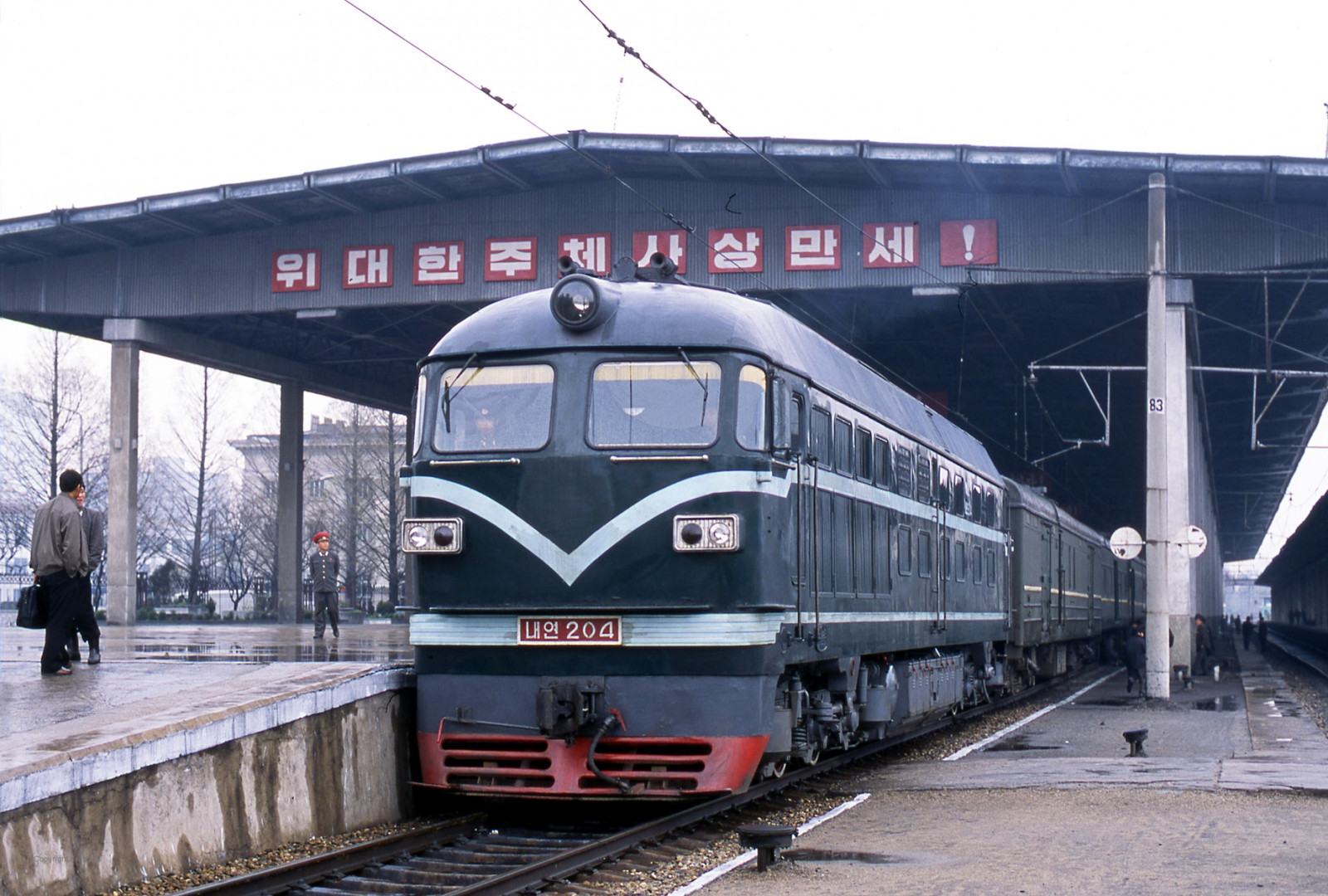 Pyongyang Vehicles Wallpaper : rail transport, track, rolling stock, train station, mode ...