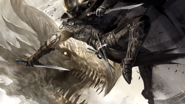 video games,artwork,dragon,Guild Wars 2,mythology,ART