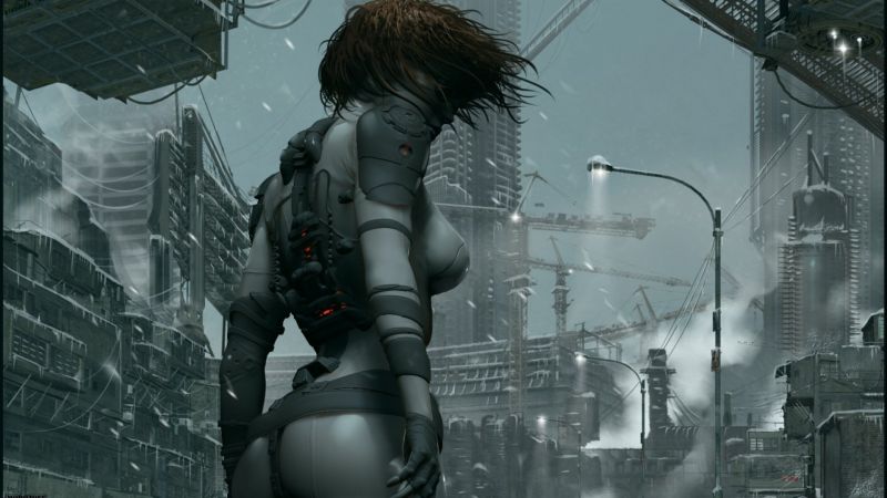 UMĚNÍ, umělecká díla, fi, futuristický, dívka, 1920x1080 px UMĚNÍ, umělecká díla, fi, futuristický, dívka, 1920x1080 px