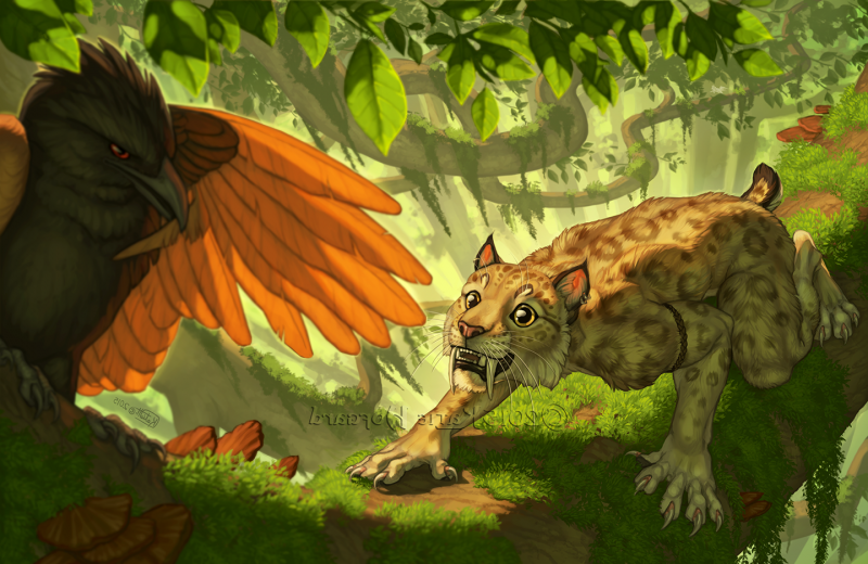 illustrazione, peloso, Anthro, animali, natura, giungla illustrazione, peloso, Anthro, animali, natura, giungla