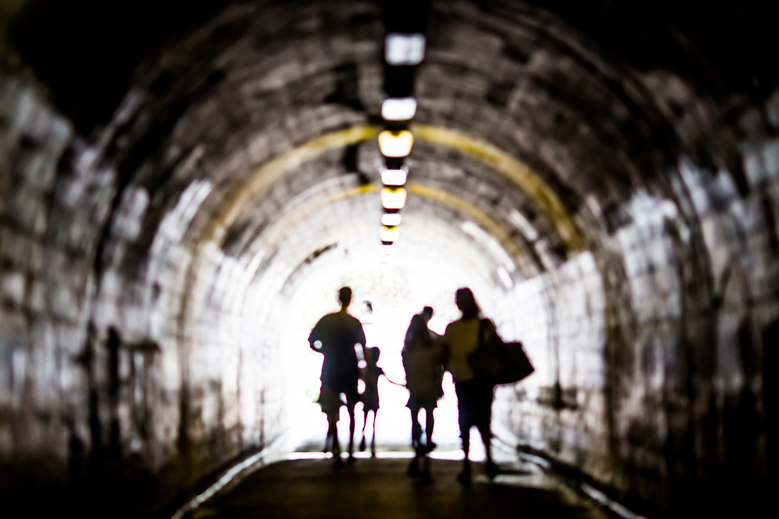 tunel, infraštruktúra, oblúk, tma