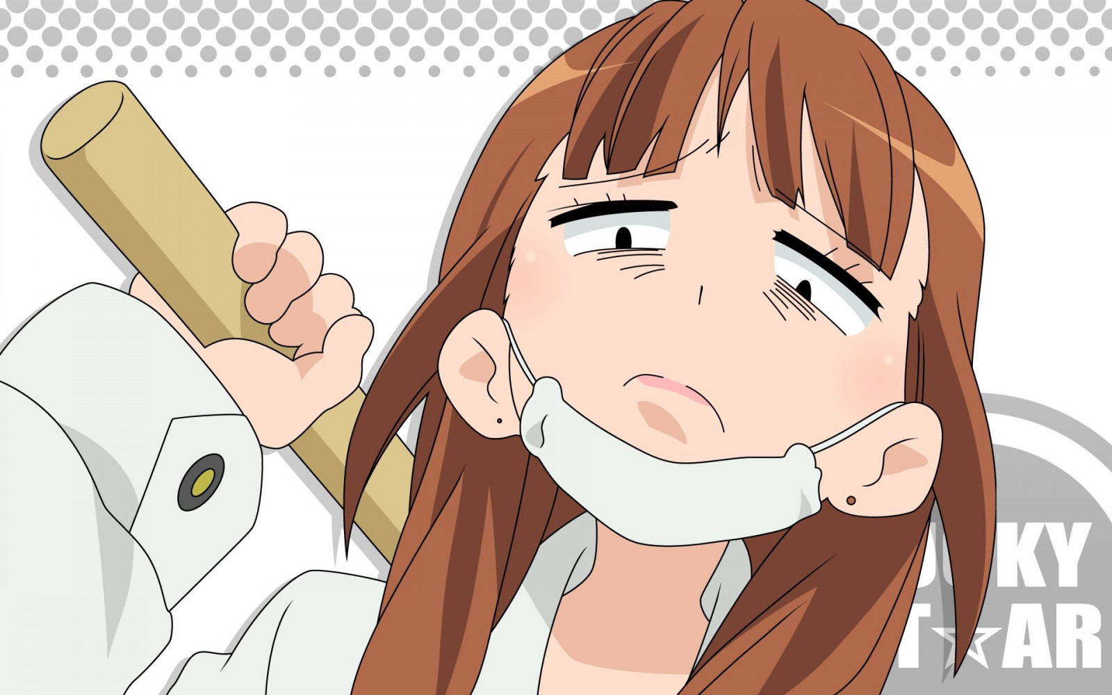 față, ilustrare, anime, fete anime, desen animat, gură, nas, Persoană, Stea norocoasă, mână, mangaka