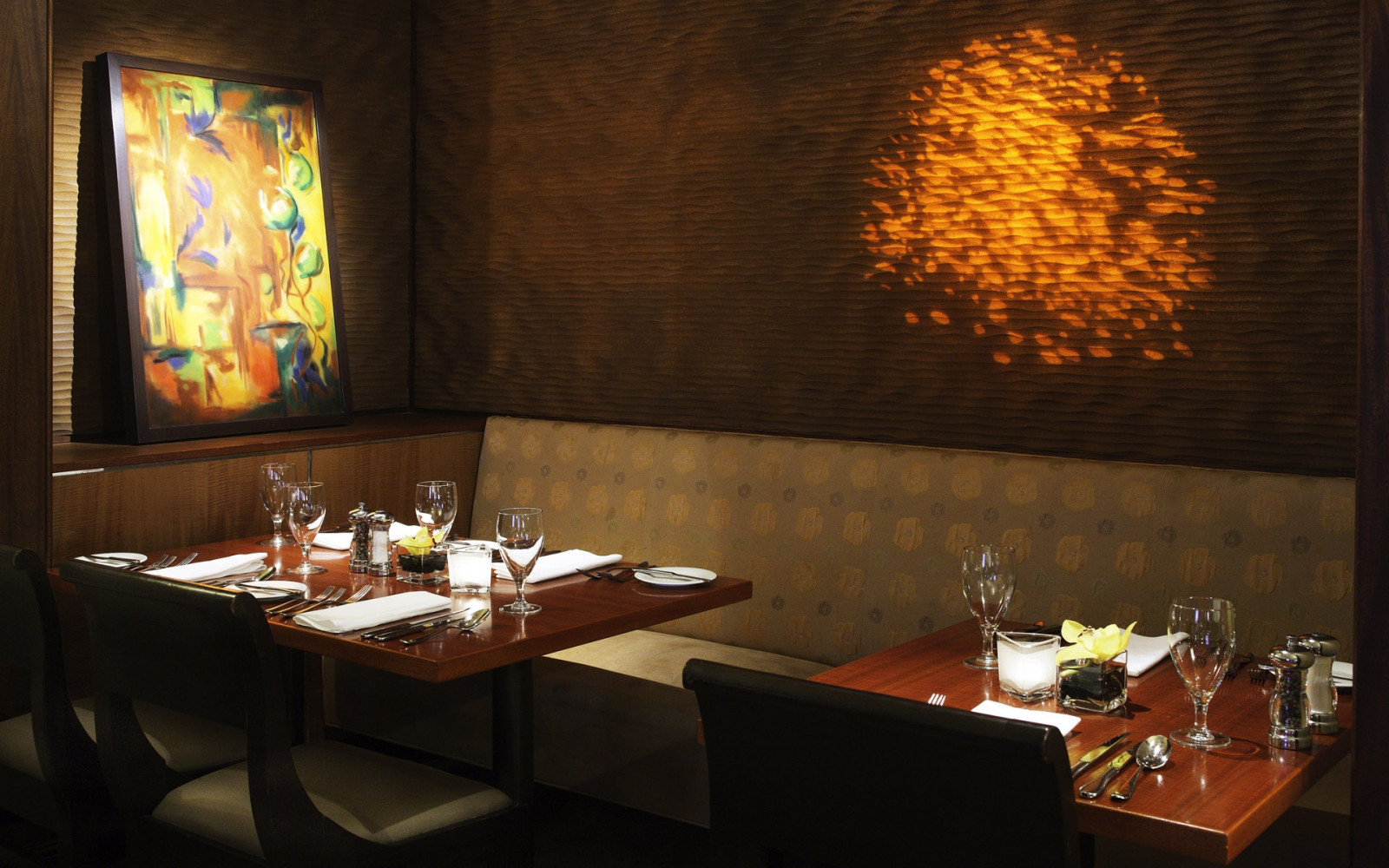 Wallpaper room, table, bar, restaurant, interior design, lighting