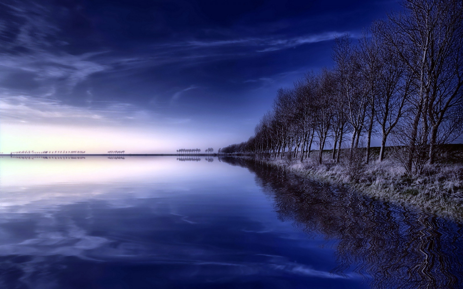 slunečnímu záření, stromy, krajina, moře, noc, jezero, voda, Příroda, odraz, nebe, svítání, večer, ráno, mlha, řeka, měsíční svit, horizont, atmosféra, soumrak, světlo, mrak, počasí, svítání, vlna, tma, 2560x1600 px, atmosférický jev