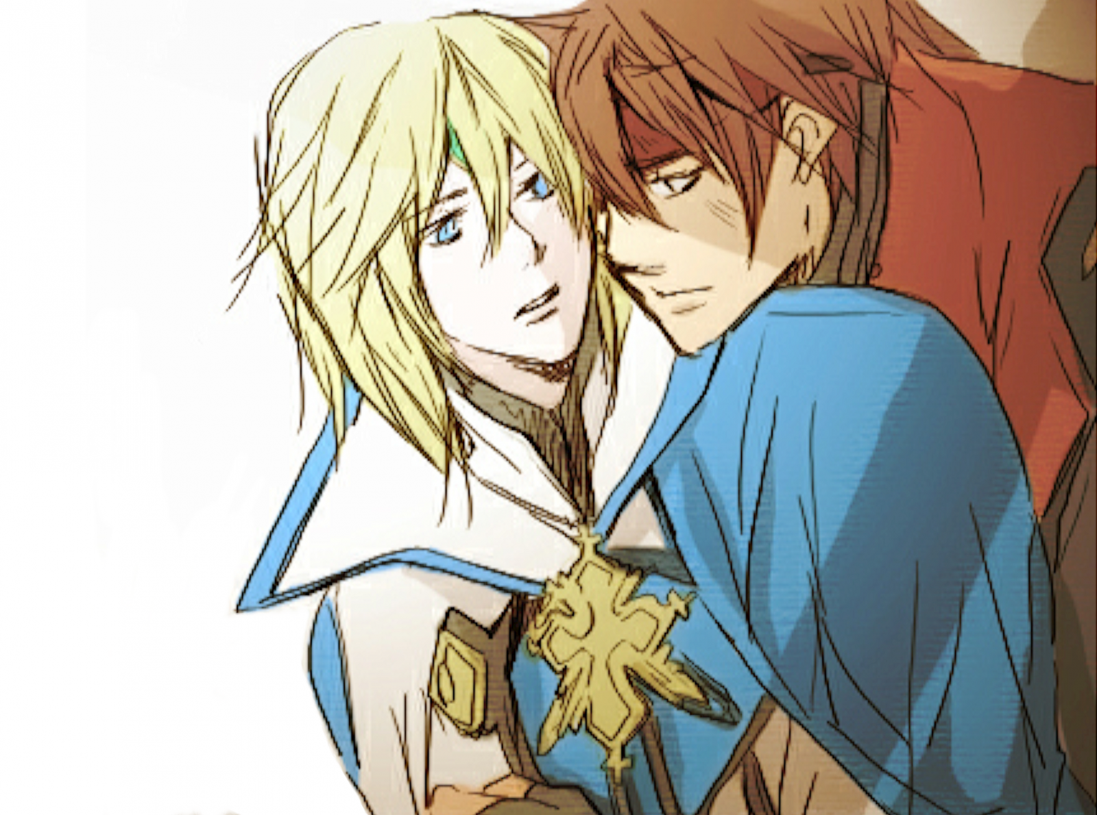 Wallpaper : Guilty Gear, Sol badguy, Ky kiske, Solky, anime boys, anime ...