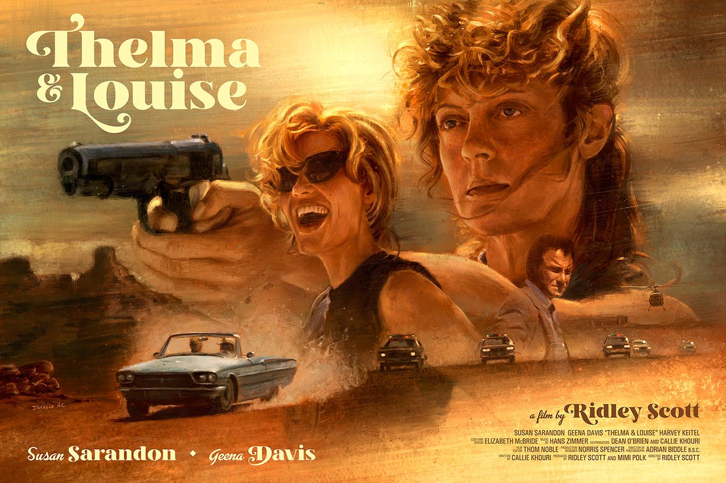 Wallpaper : movie poster, Thelma and Louise, desert, Ridley Scott