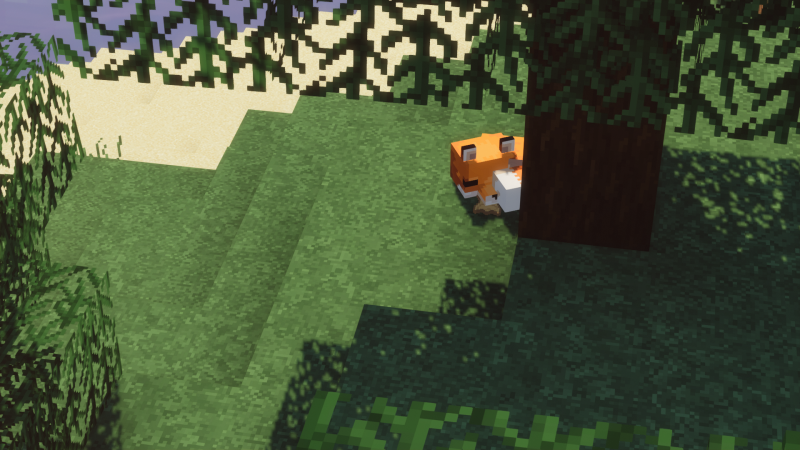 Minecraft, video games, shaders, fox Minecraft, video games, shaders, fox