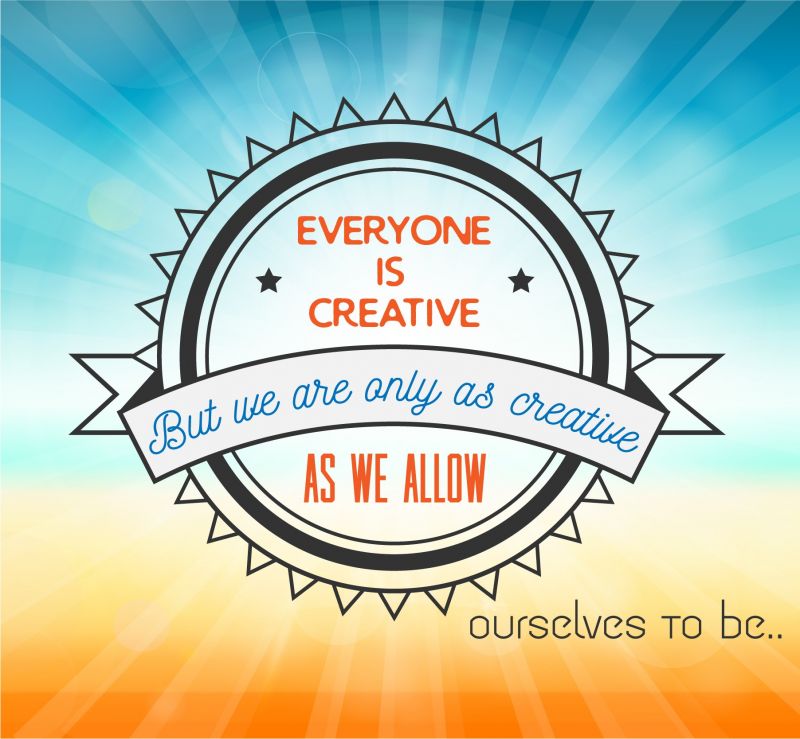 ilustrace, citát, typografie, text, logo, tvořivost