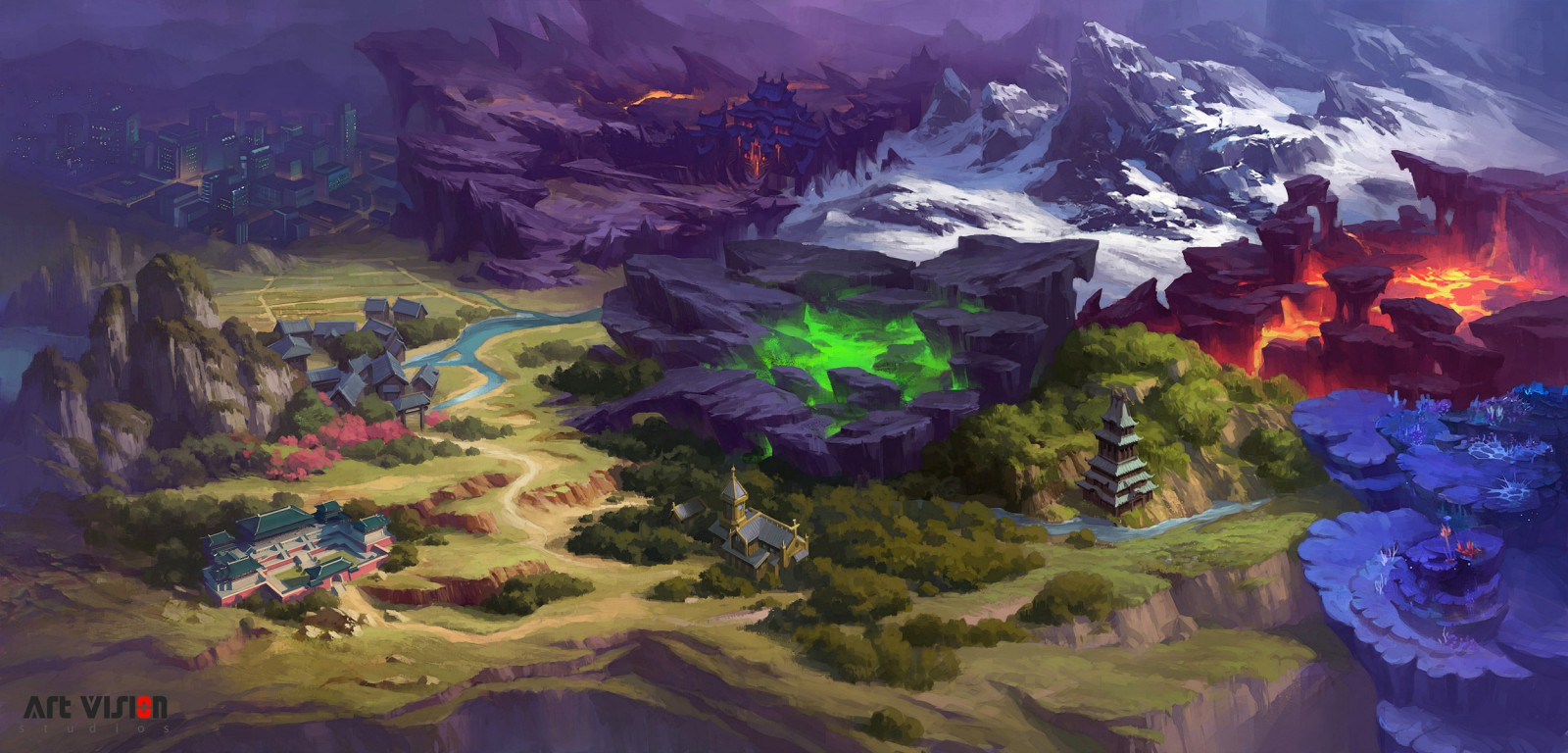 digitální umění, umělecká díla, mapa, Terén, Snímek obrazovky, ekosystém, geologický fenomén