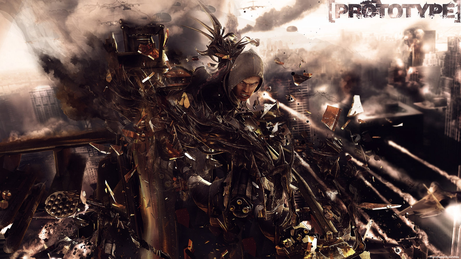 město, voják, kouzlo, prototyp, zničení, charakter, Snímek obrazovky, počítač tapeta, pc hry