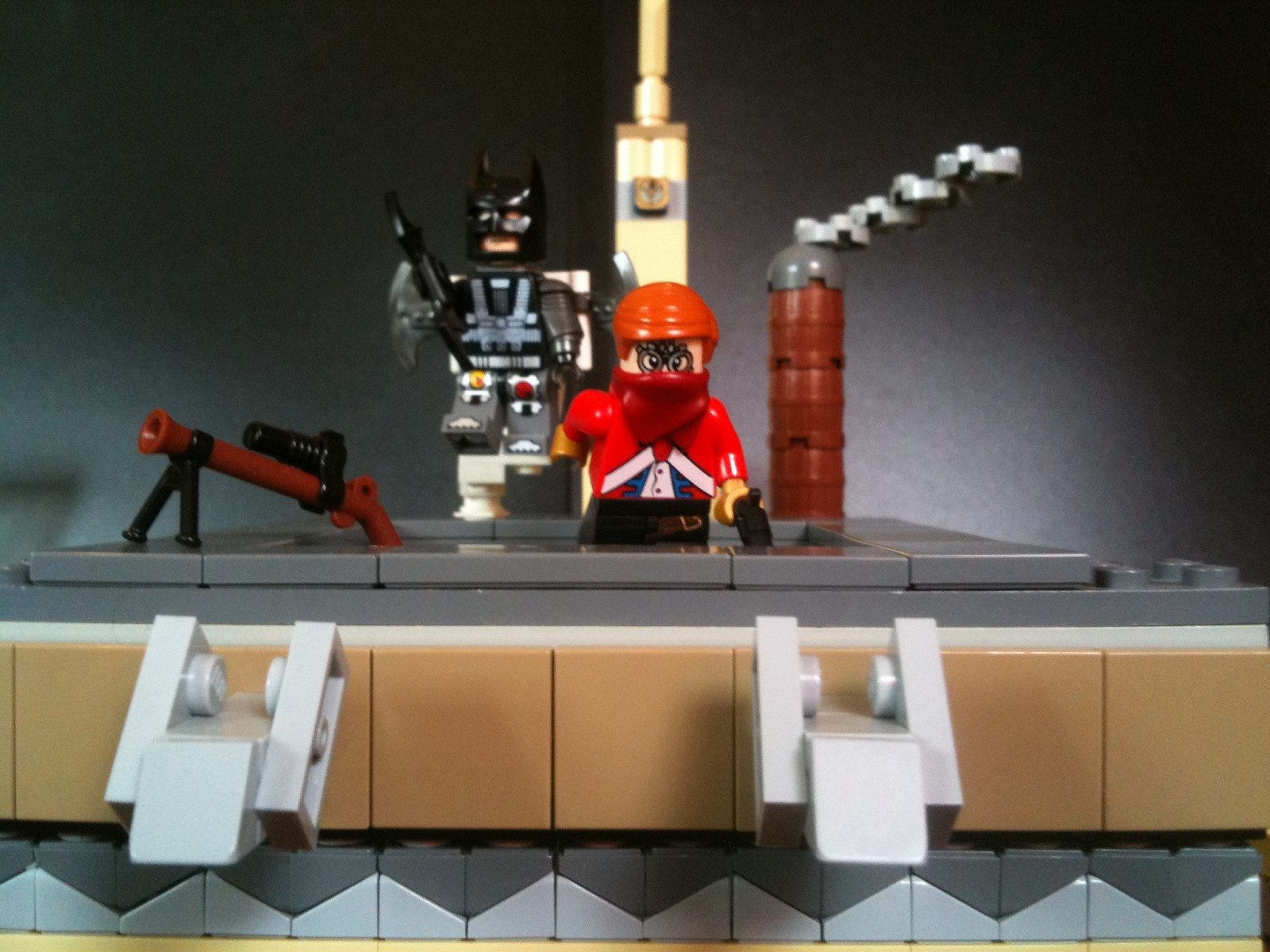 červenka, boj, LEGO, soutěž, strašák do zelí, bitva, Bat-man, Žolík, postavy, dccomics, Gotham, scény, násilník, superheros, fíky, Harley Quinn, villians, Steampunk, Vigs, Deadshot, peppersalt, brickarms, arkhamcity, Peppersalt212