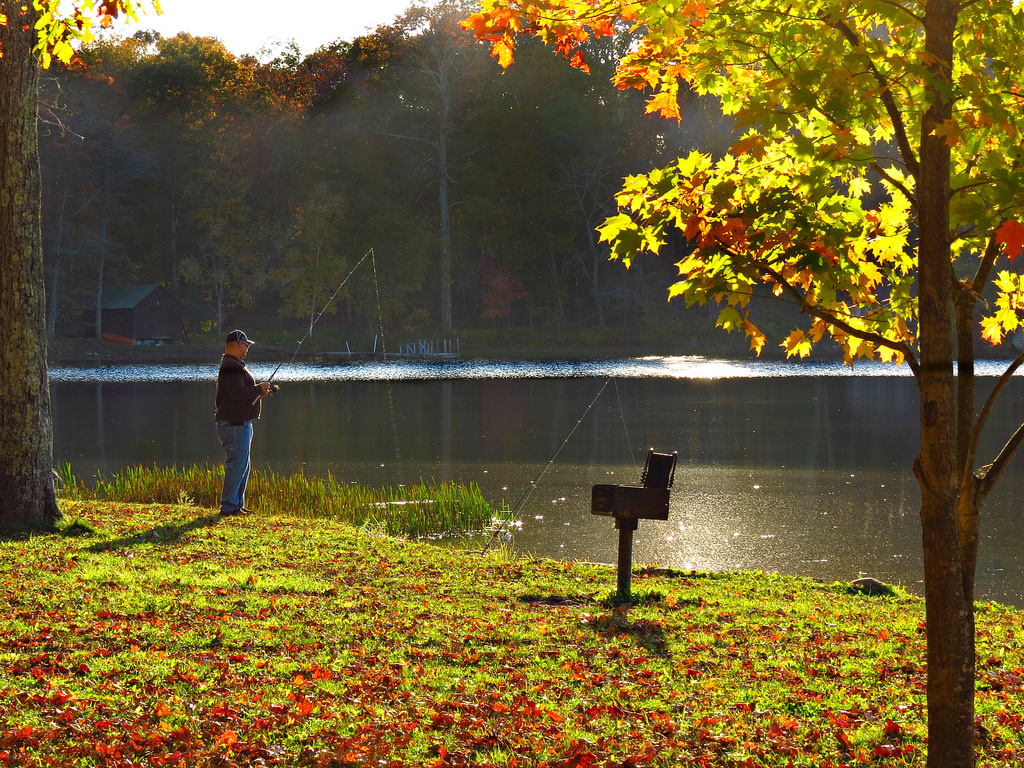 Wallpaper fishing, recreation, fisherman, mounttompond