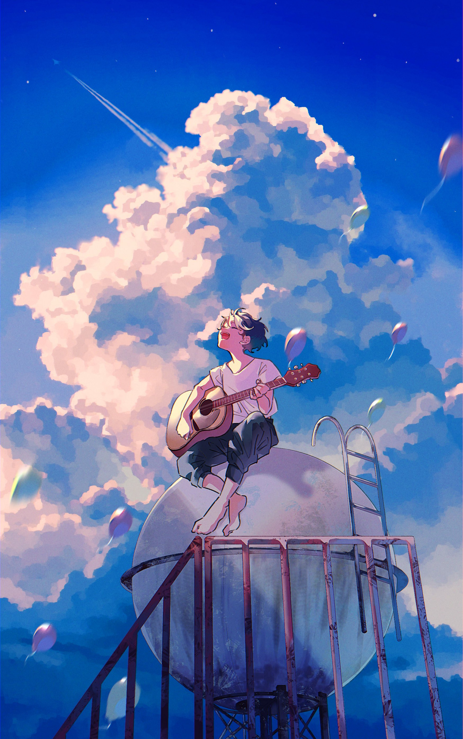 nuvens, violão