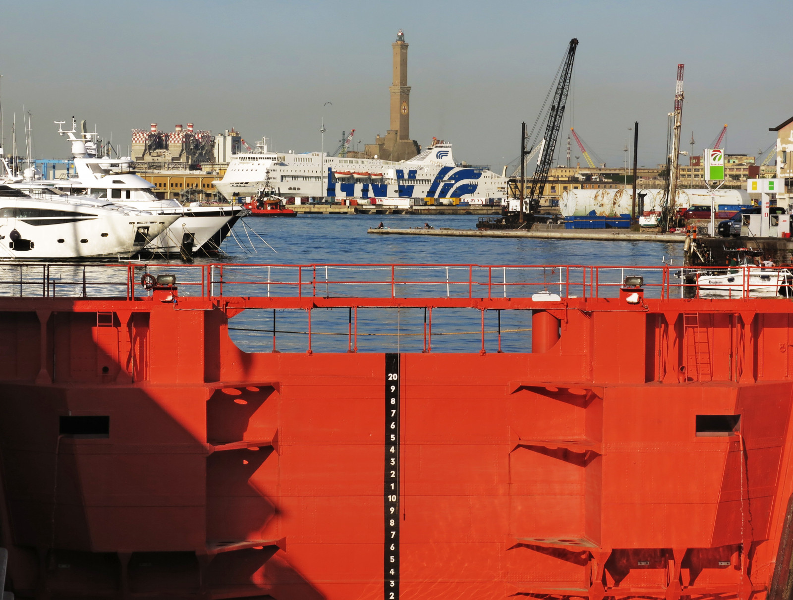 maják, přístav, faro, lodě, přístav, Barche, Janov, Genova, Porto, čísla, Lanterna, numeri, Traghetti, Battelli