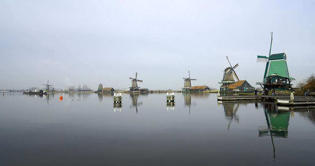 riflessione, corso d'acqua, acqua, mulino a vento, cielo, fiume, mattina, risorse idriche, calma, lago, albero, mare, Banca, canale
