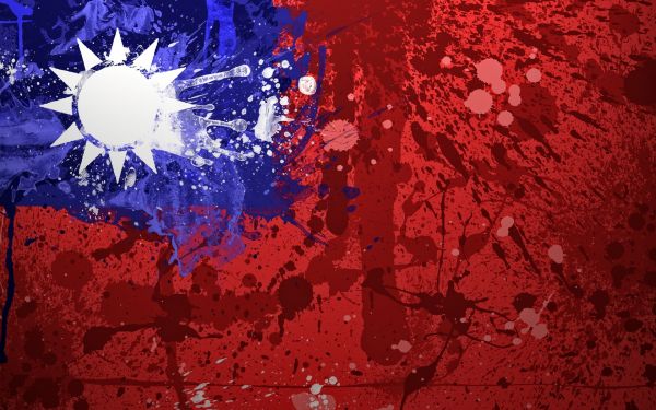 China,flag,texture,background,paint,stains