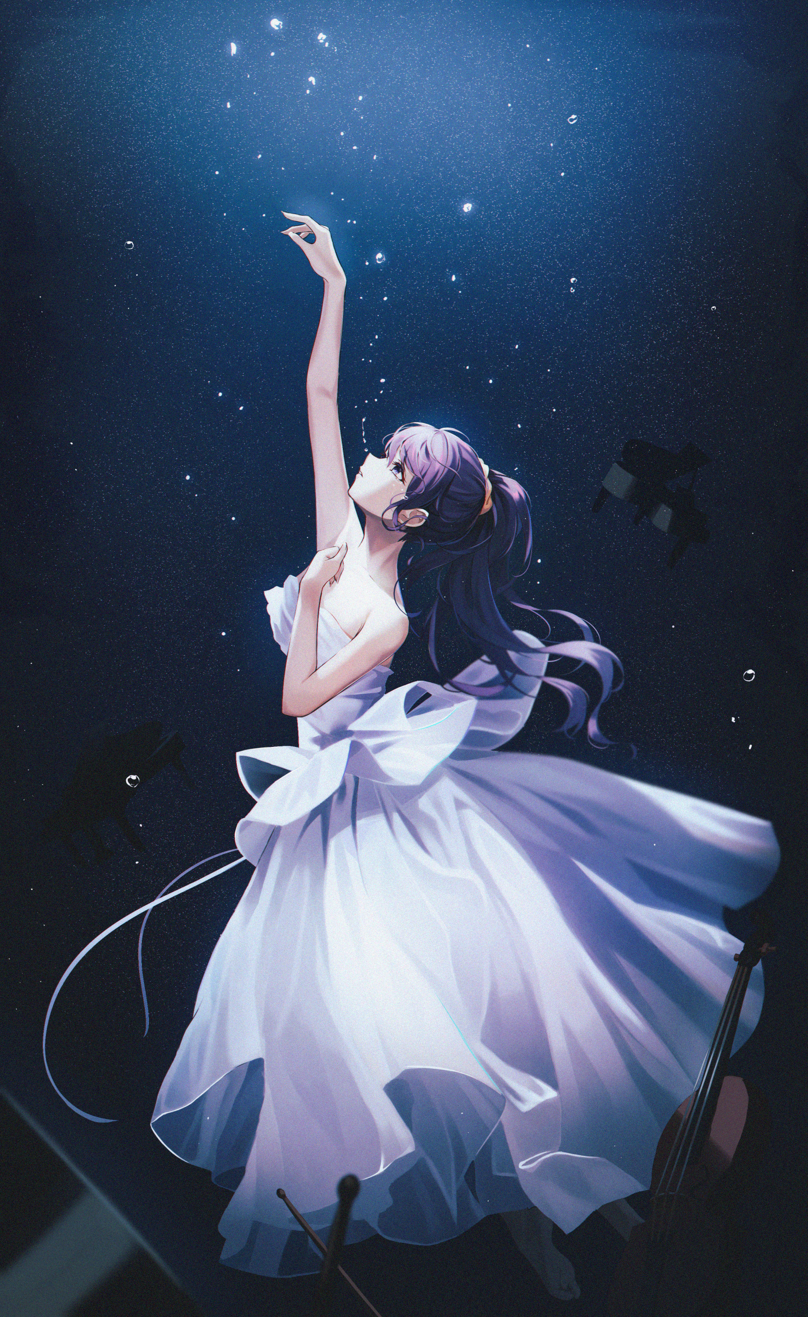Wallpaper anime girls, white dress, Hyonee 2637x4299 Heroine2000