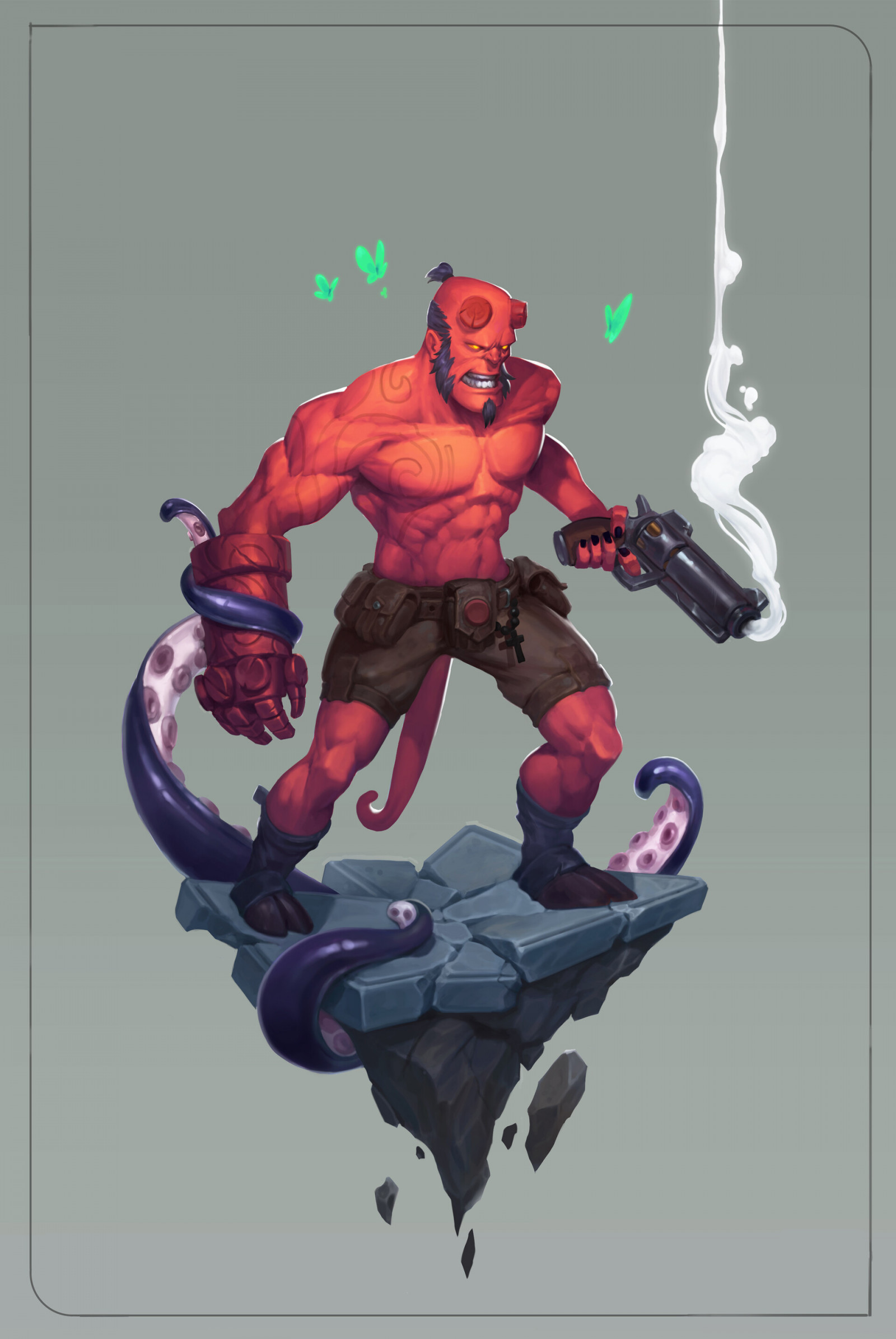 umělecká díla, komické umění, Hellboy