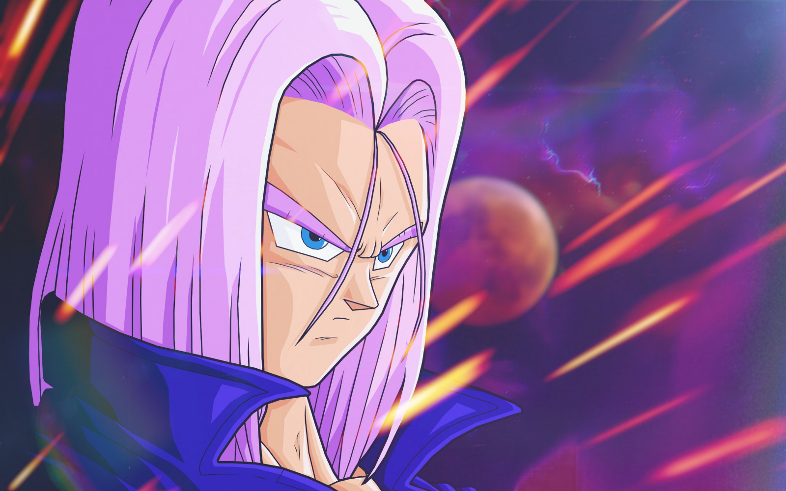Fond d'écran : illustration, Anime, espace, Dragon Ball, Dragon Ball Z, Personnage de Trunks ...