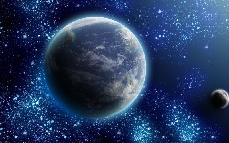 digitální umění, ilustrace, planeta, prostor, Země, atmosféra digitální umění, ilustrace, planeta, prostor, Země, atmosféra