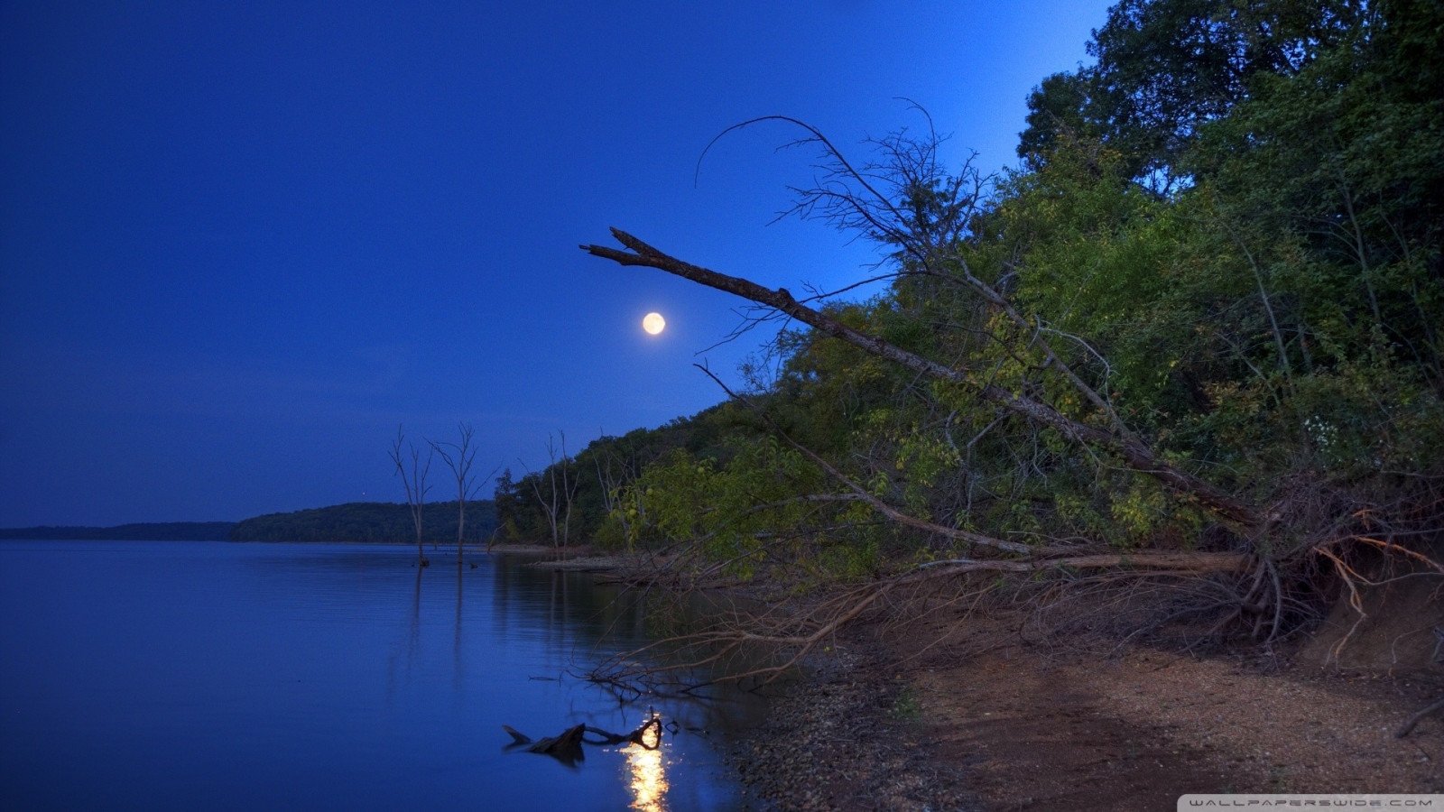 mer, nuit, Lac, eau, la nature, réflexion, Lune, soir, Matin, côte, rivière, crépuscule