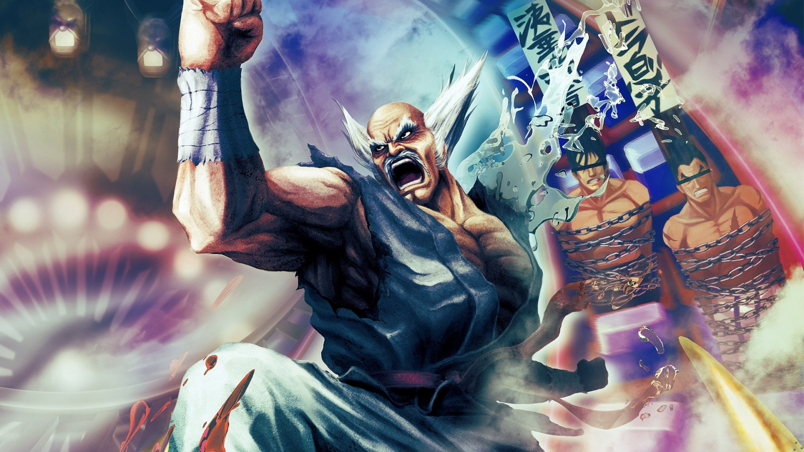 anime, mitologie, furios, Street Fighter X Tekken, mână, luptător, captură de ecran, tapet de calculator, Teatru muzical