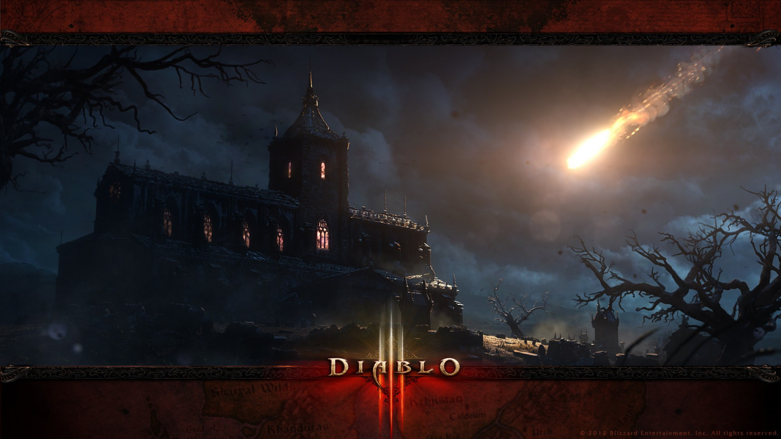 Wallpaper night, evening, Blizzard Entertainment, Diablo III