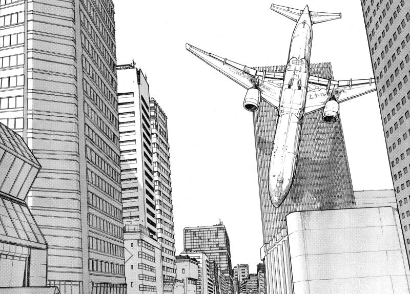 výkres, černobílý, manga, mrakodrap, architektura, věž výkres, černobílý, manga, mrakodrap, architektura, věž