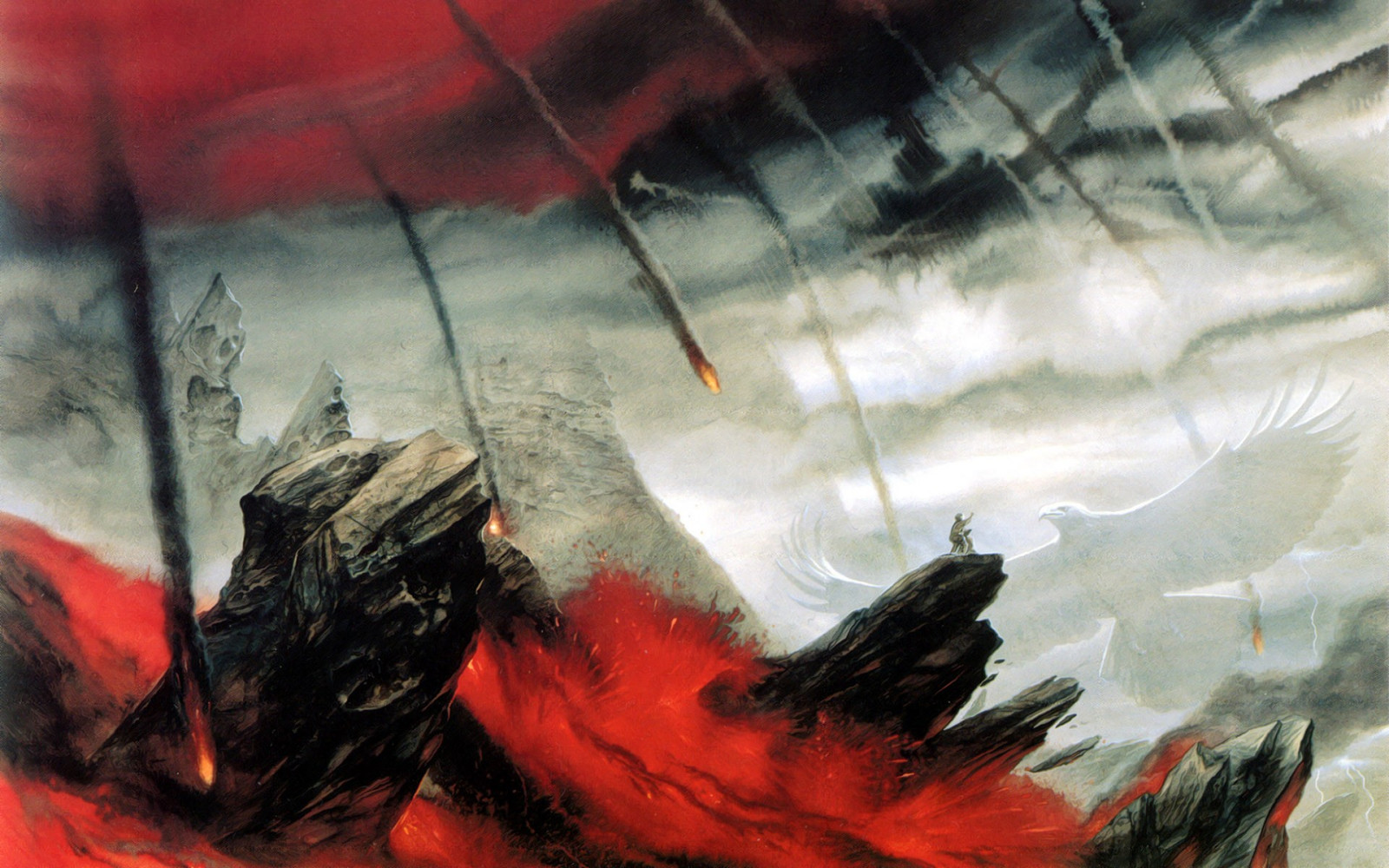 Fantasy kunst, rød, kunstværk, Ringenes Herre, The Lord of the Rings Det Kongen vender tilbage, Frodo Sækker, skærmbillede, fiktiv karakter