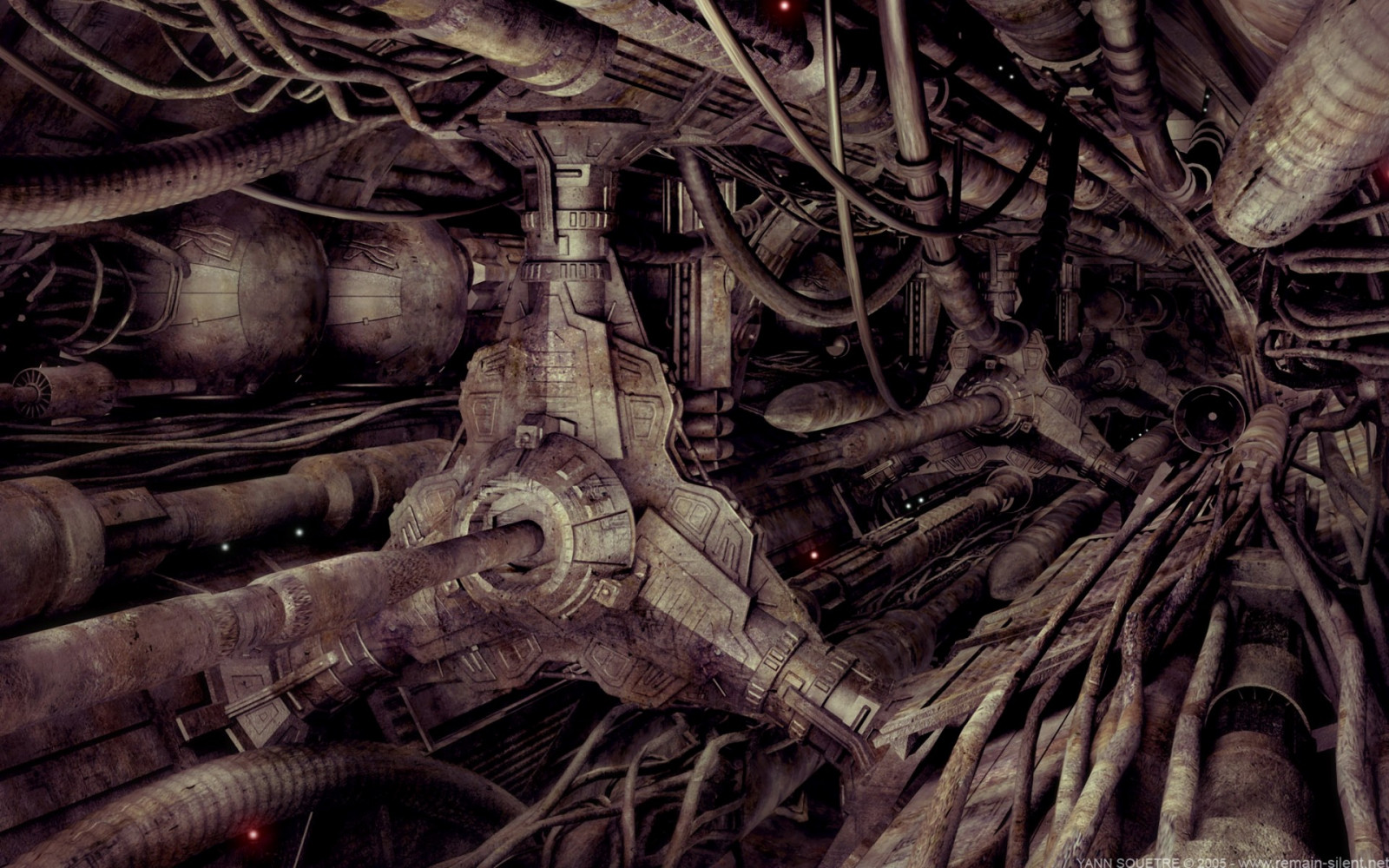 tempio, illustrazione, arte digitale, buio, opera d'arte, legna, metallo, tecnologia, fili, tubi, oscurità, immagine dello schermo, rottame, storia antica