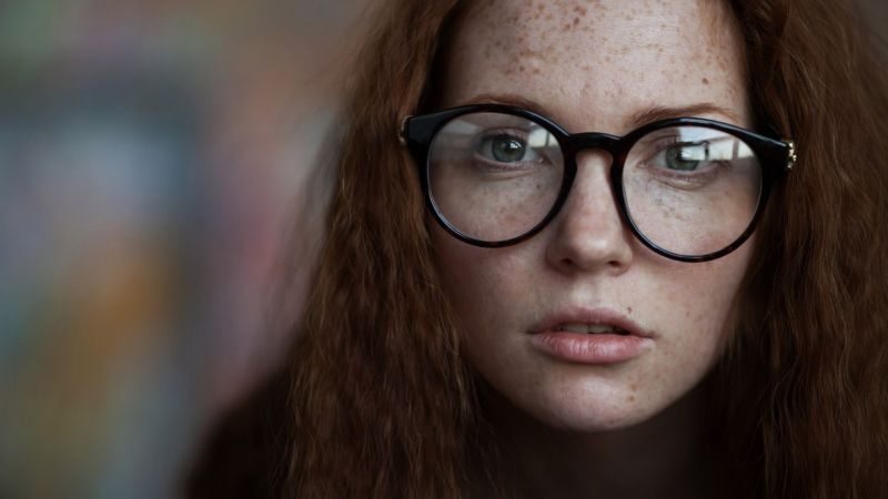 tvář, ženy, model, portrét, dlouhé vlasy, ženy s brýlemi tvář, ženy, model, portrét, dlouhé vlasy, ženy s brýlemi