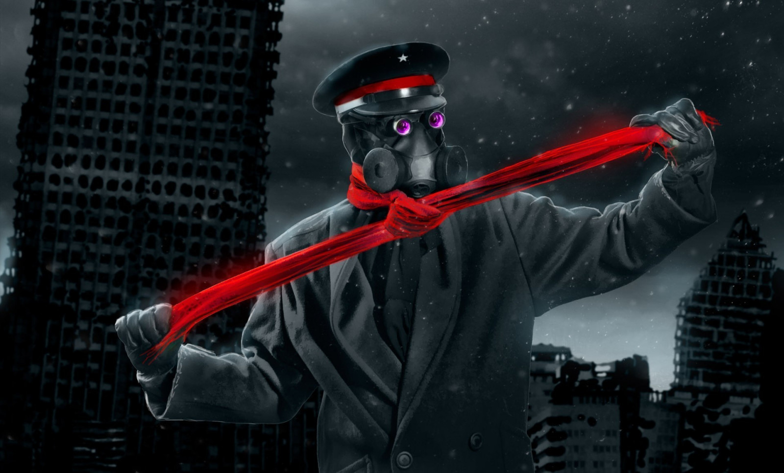 romanticky Apocalyptic, Vitaly S Alexius, tma, Snímek obrazovky, počítač tapeta, fiktivní postava