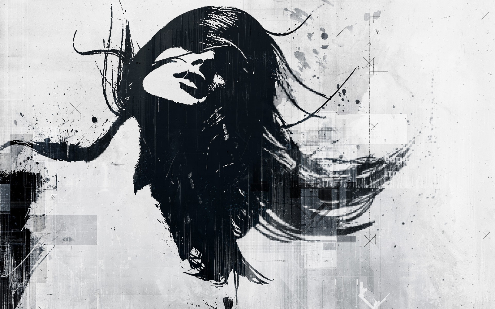 výkres, bílý, Černá, ilustrace, ženy, černobílý, umělecká díla, barva postříkat, Alex Cherry, UMĚNÍ, skica, Černý a bílý, monochromatické fotografování