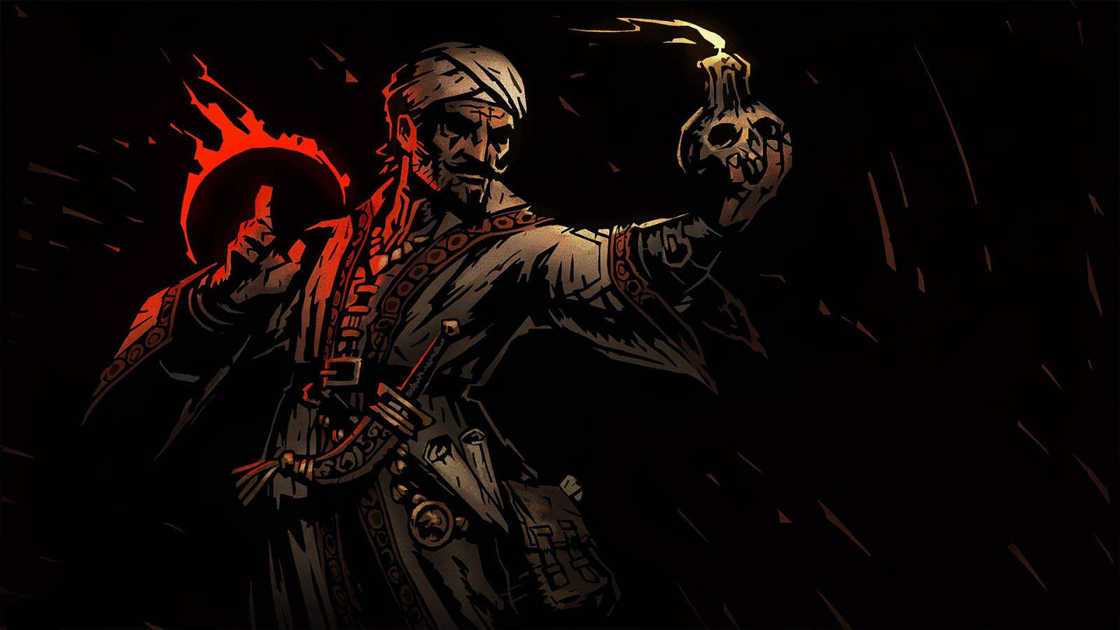 videohry, temný, Darkest Dungeon, okultista, tma, Snímek obrazovky, fiktivní postava