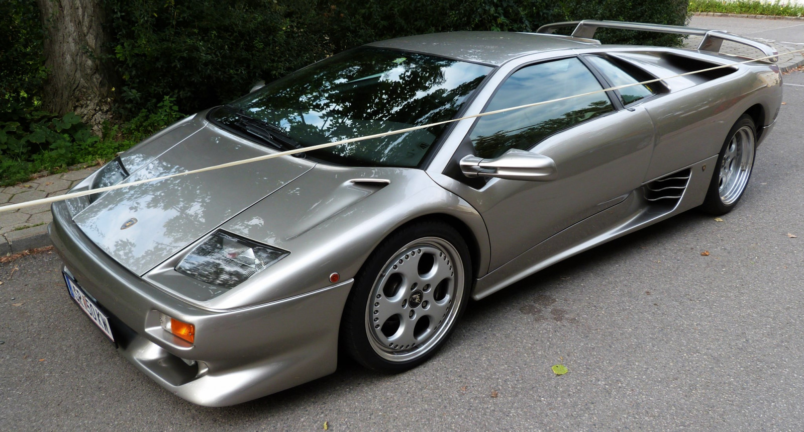 sølv, Diablo, Lamborghini, v12, worldcars