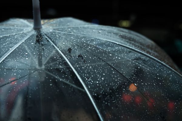 dark,night,rain,bokeh,umbrella