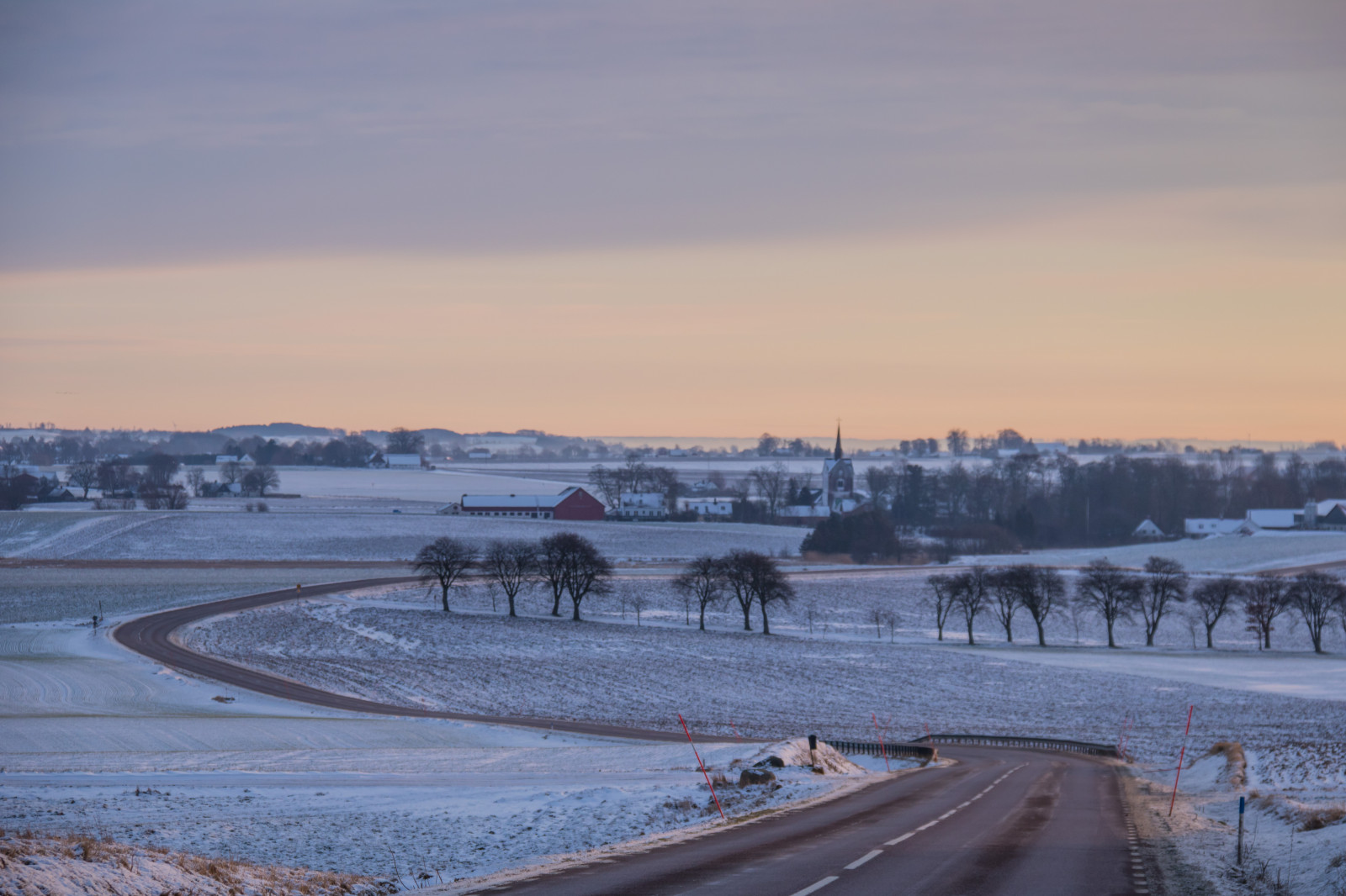 krajina, sníh, zima, silnice, svítání, led, ráno, mráz, Arktický, zmrazení, počasí, sezóna, sn, Vinter, venkov, landsbygd, soluppg ng, s dersl tt, landskap, morgon, VAG, vánice