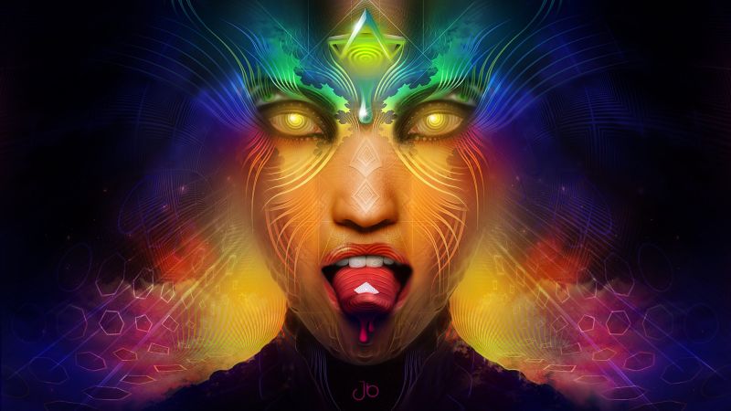 face, colorful, illustration, digital art, women, color face, colorful, illustration, digital art, women, color