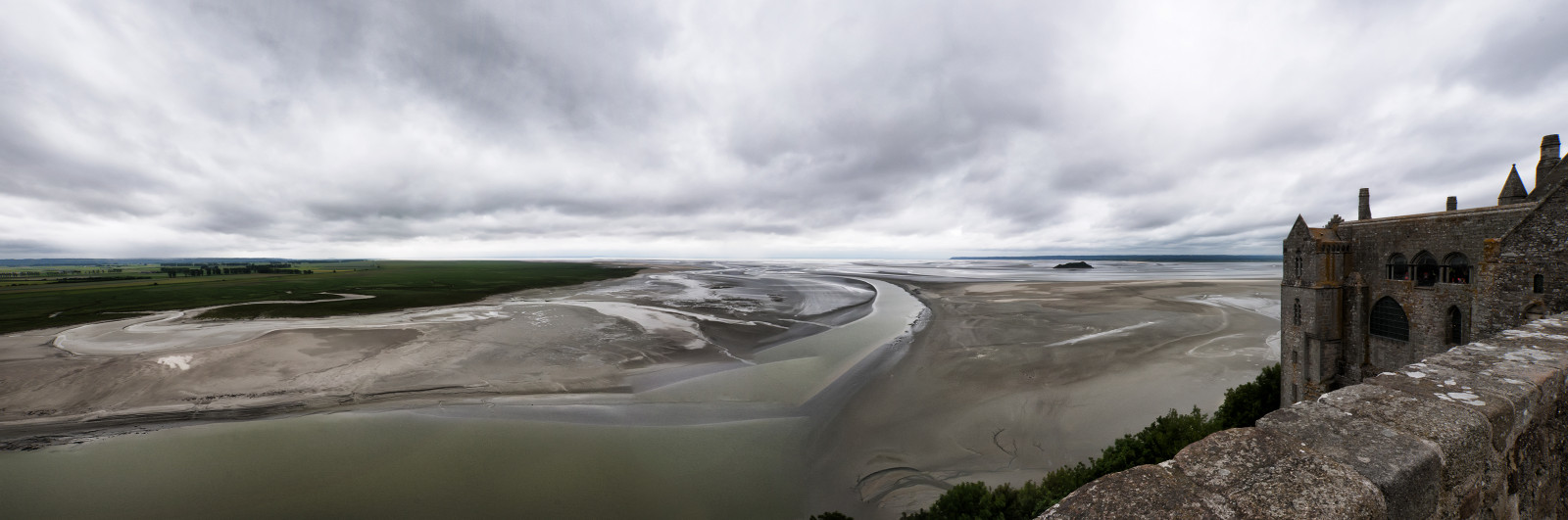 krajina, moře, voda, pobřeží, odraz, sníh, ráno, pobřeží, útes, řeka, panoráma, Francie, Normandia, 2013, LeMontSTMichel, rodeos, Terén, mrak, hora, počasí, oceán, vlna, francia, nádrž, nikond300, panoramica, robertodefilippi, atmosférický jev, pohoří, nornandie