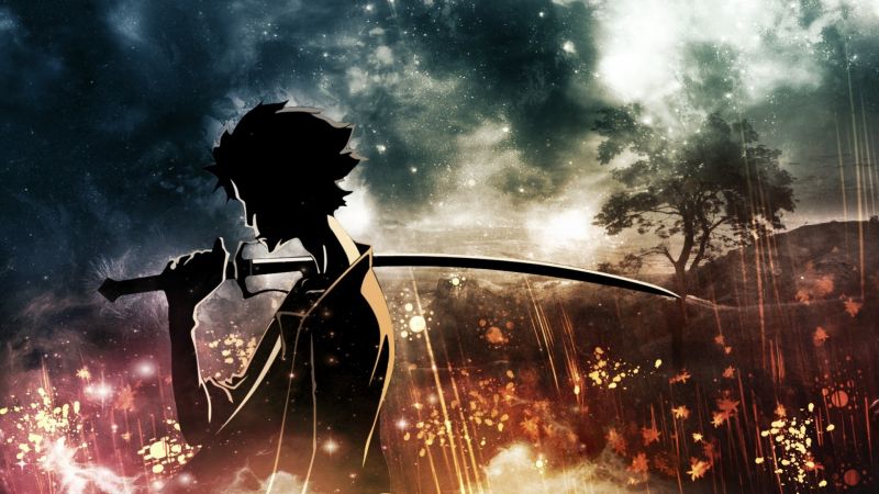 Samurai Champloo, obscurité, capture d'écran, Papier peint de l'ordinateur, effets spéciaux, lumière du soleil Samurai Champloo, obscurité, capture d'écran, Papier peint de l'ordinateur, effets spéciaux, lumière du soleil