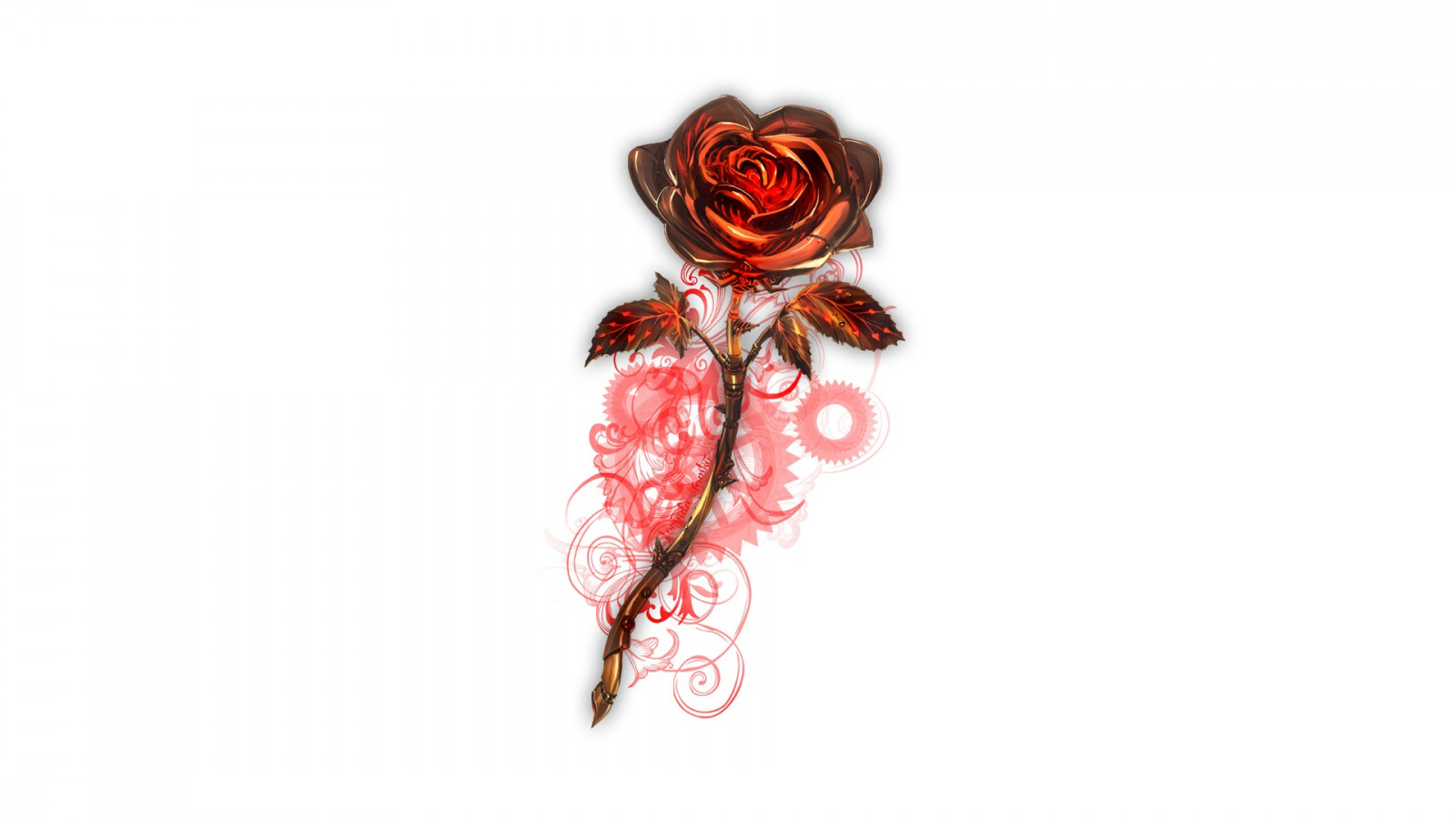 digital art, pattern, steampunk, rose, pink, clothing, flower, petal, costume, fashion accessory, ear, human body, organ