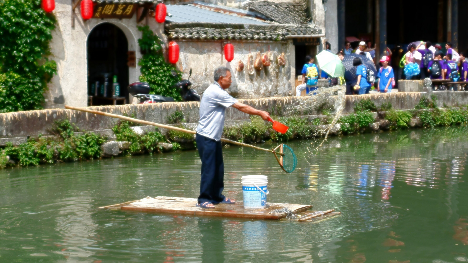 fotografování, Anhui, Čína, China Town