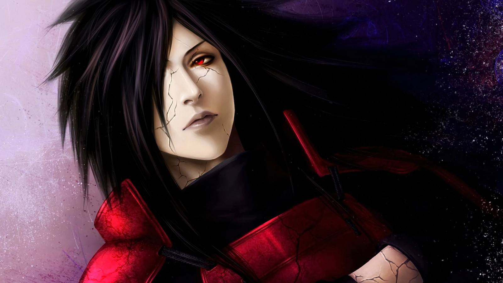 anime, bruneta, Červené, černé vlasy, Naruto Shippuuden, červené oči, Uchiha Madara, tma, kostým, hnědé vlasy, fiktivní postava, goth subkultury