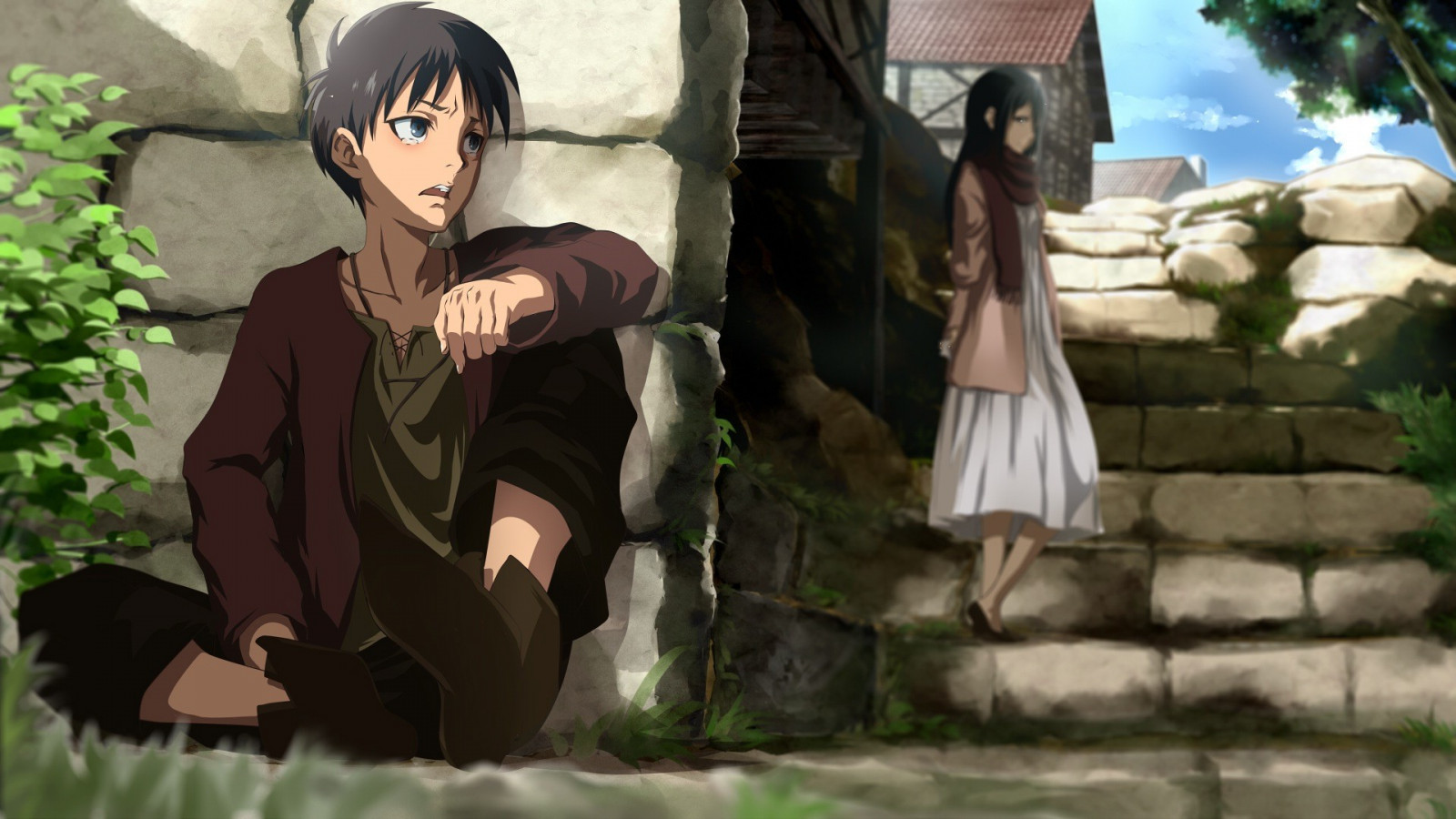 1920x1080 px, anime, Mikasa Ackerman, Shingeki no Kyojin