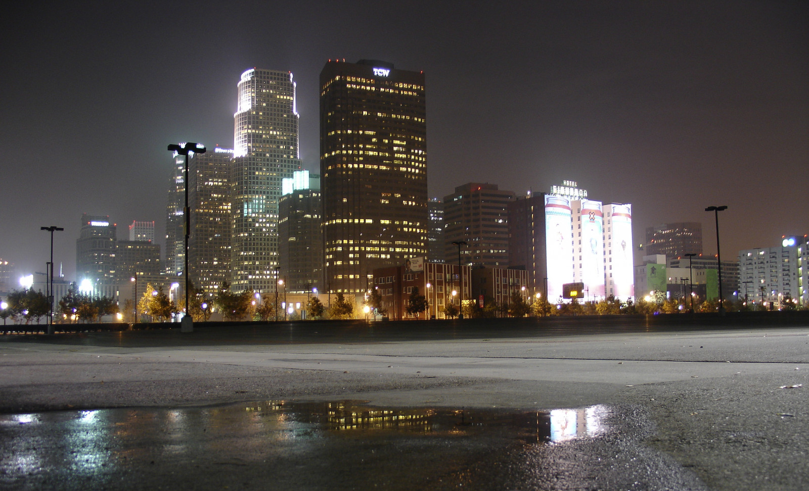 downtownlosangles, alist, ดำ, กลางคืน, เส้นขอบฟ้า, cityscape, cityatnight, LA, losangeles, cityview, ไฟ, downtownlosangeles