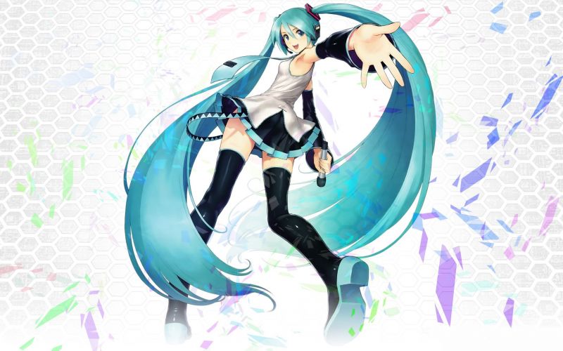 illustration, anime, cartoon, Vocaloid, Hatsune Miku, cosplay illustration, anime, cartoon, Vocaloid, Hatsune Miku, cosplay