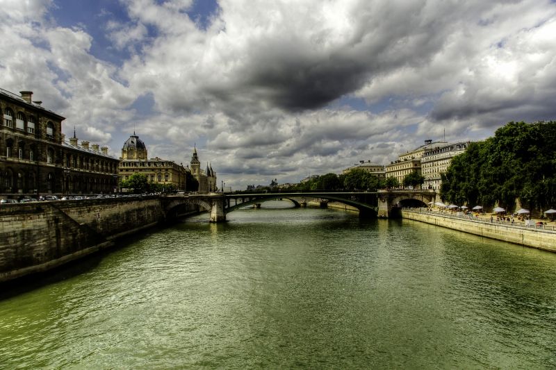 sky,bridge,reflection,waterway,cloud,river